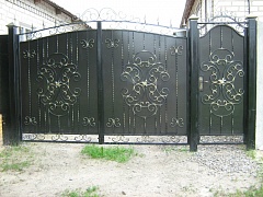 Изготовление кованых ворот и калитки 7