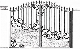 Эскизы кованых ворот